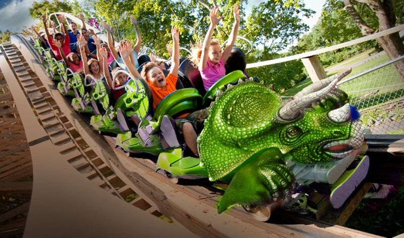 Roar O Saurus Roller Coaster in NH Story Land